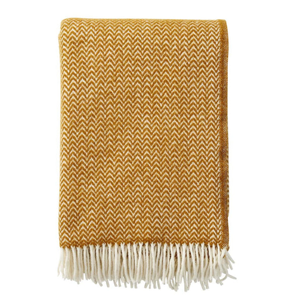 Klippan plaid Chevron Caramel