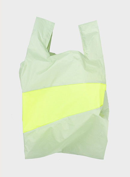 Susan Bijl The New Shopping Bag Pistache & Fluo Yellow